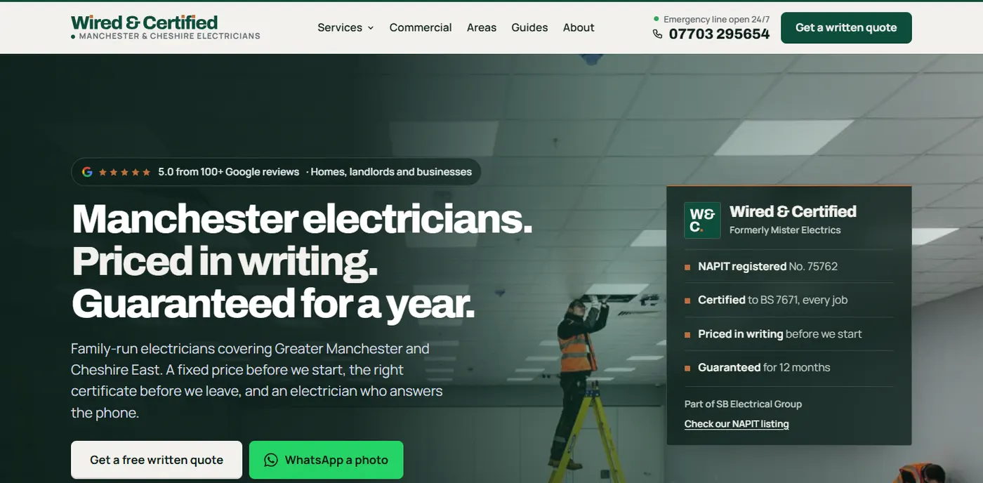 The Wired and Certified homepage, live now
